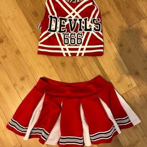 Dolls Kill 666 cheer leader outfit
